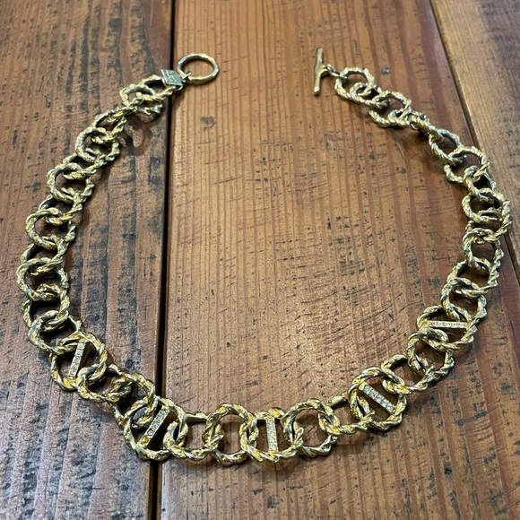 Vintage Anne Klein Gold-Tone Necklace - Picture 1 of 8